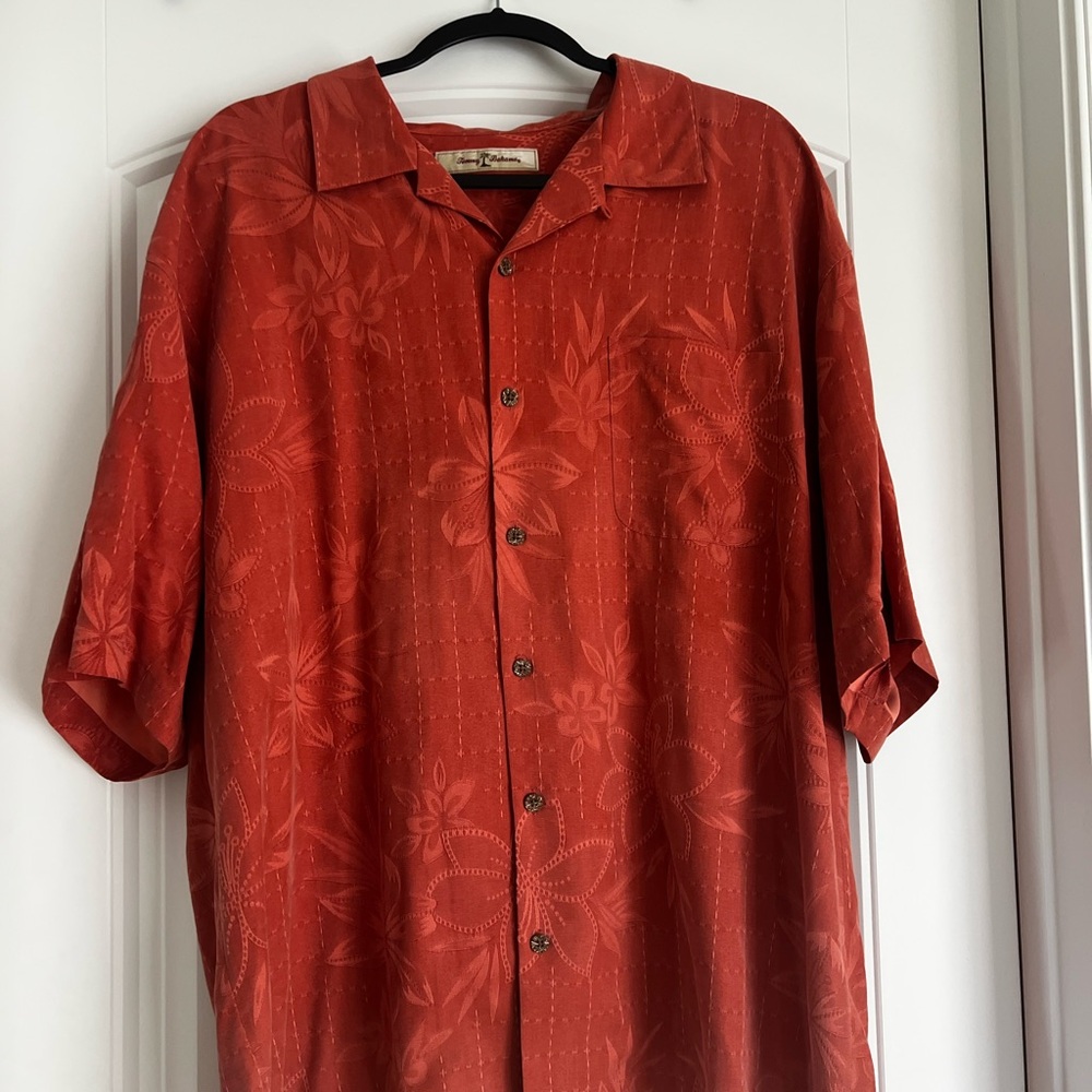 Tommy Bahama Rust Floral Shirt